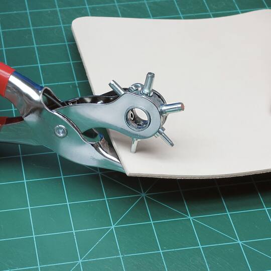 Realeather Mini Leather Punch Set - 6 Size Interchangeable Craft Punch Tool